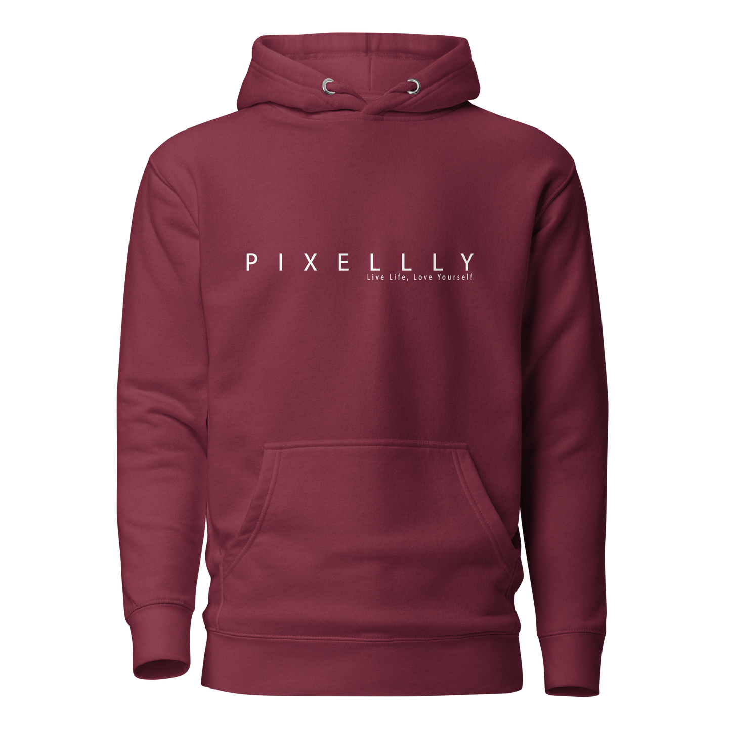 Women's Pixellly Hoodie - Live Life, Love Yourself