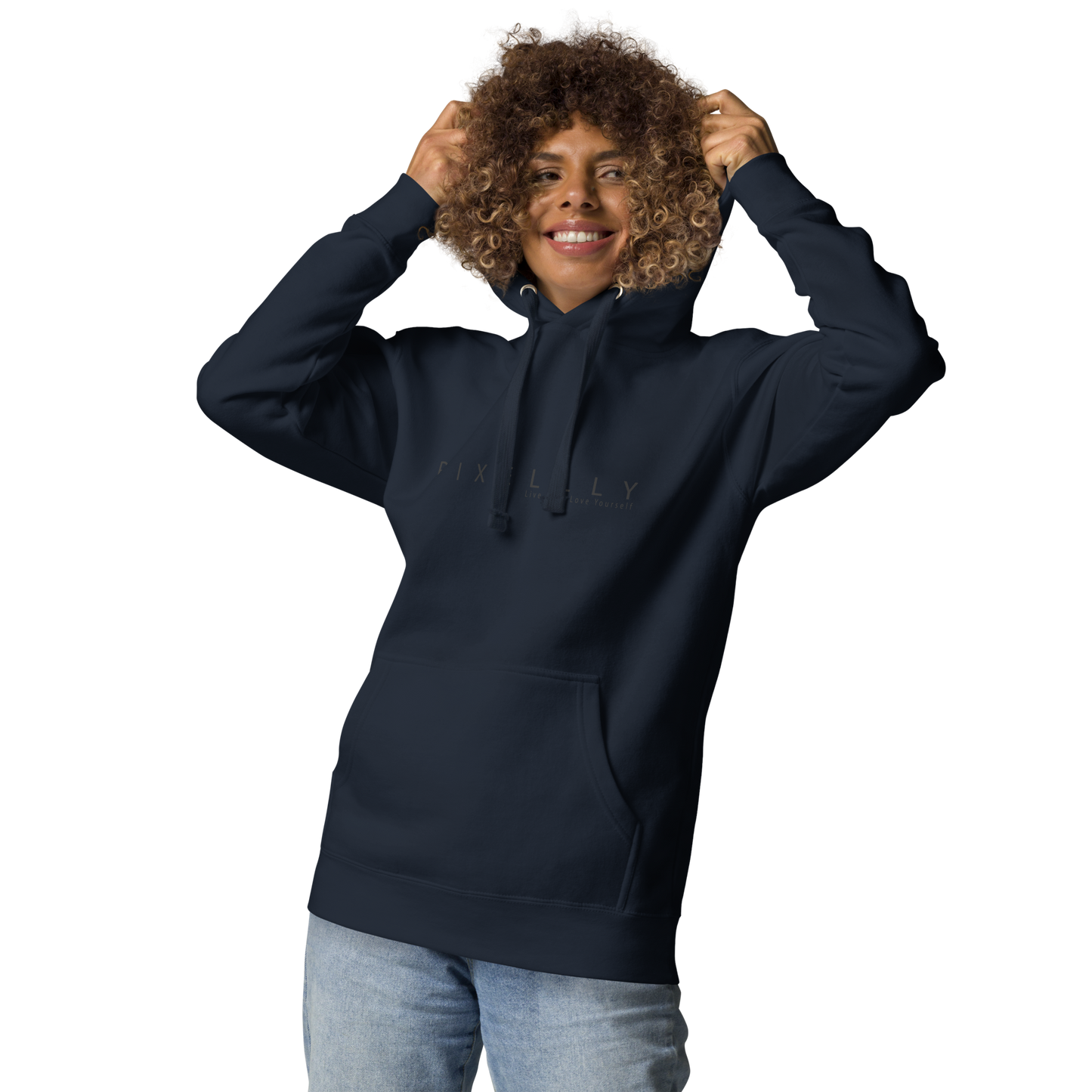 Women's Pixellly Hoodie - Live Life, Love Yourself