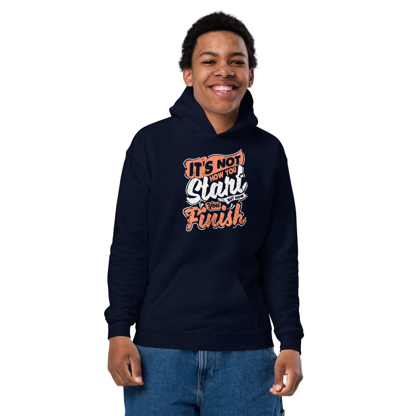 Boys It’s Not How You Start Hoodie