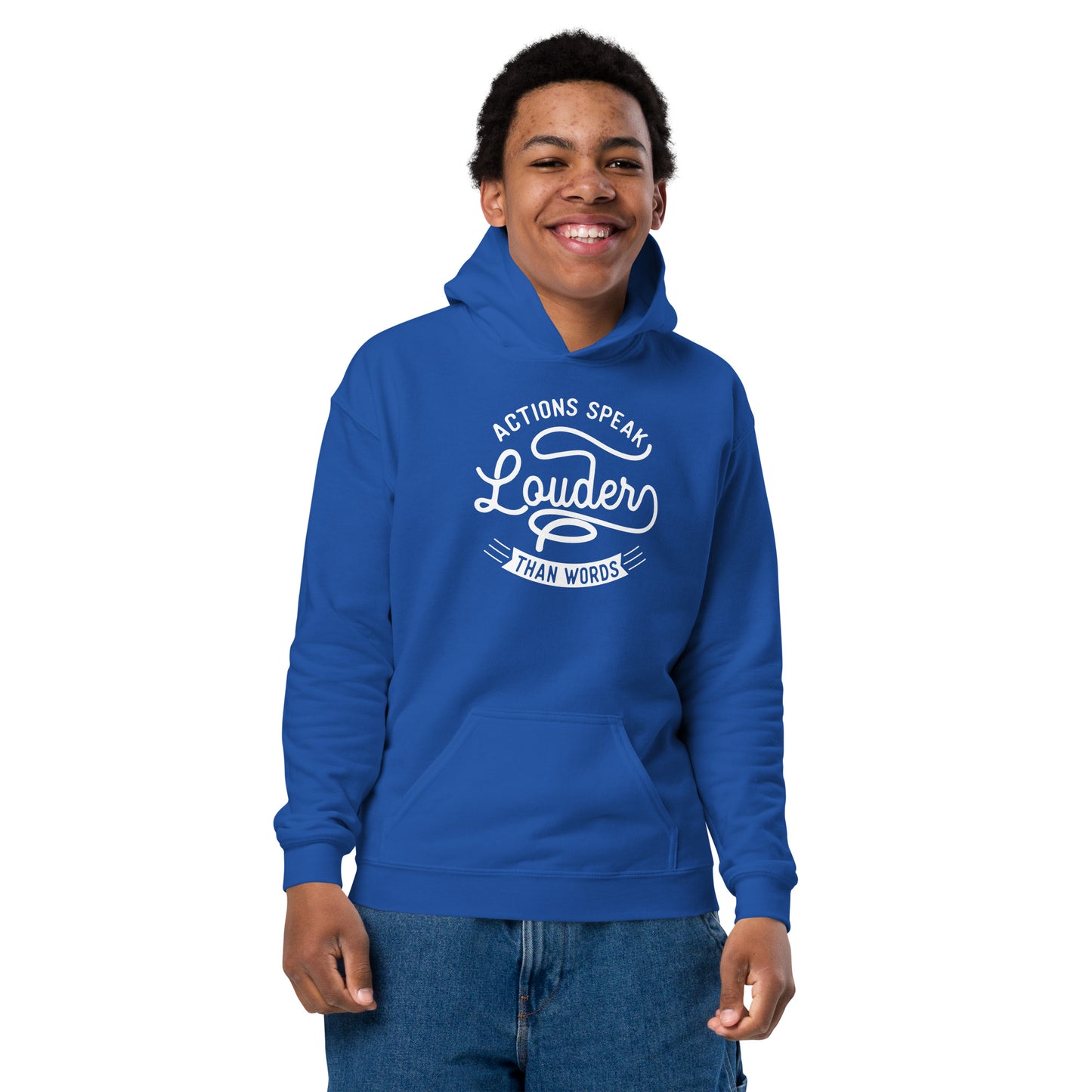Boys Actions Speak Louder Than Words Hoodie