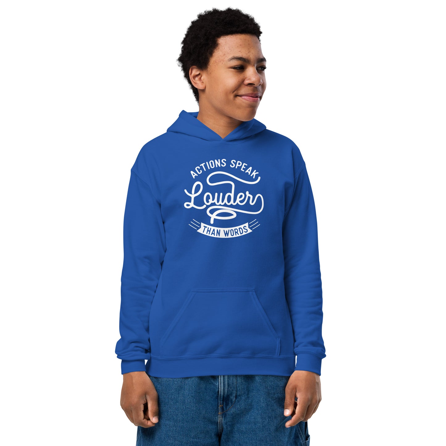 Boys Actions Speak Louder Than Words Hoodie