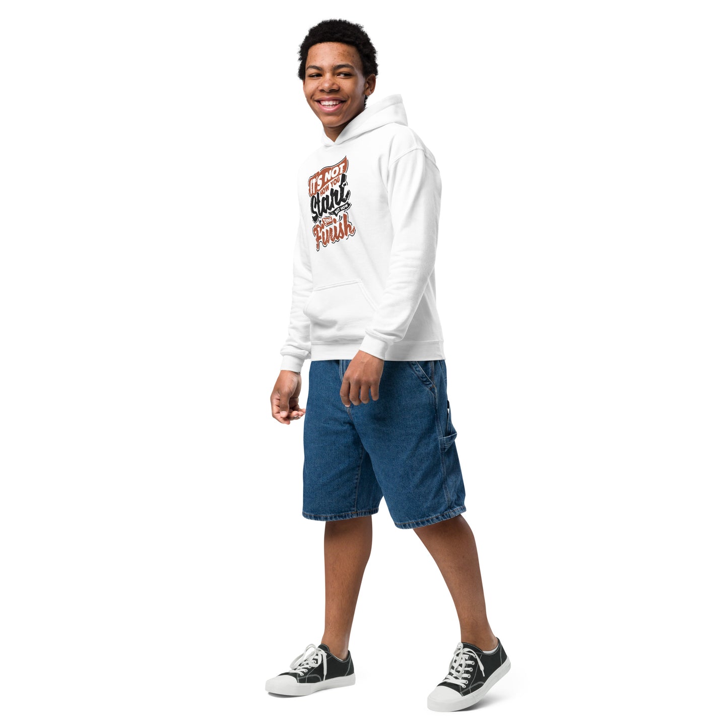 Boys It’s Not How You Start Hoodie