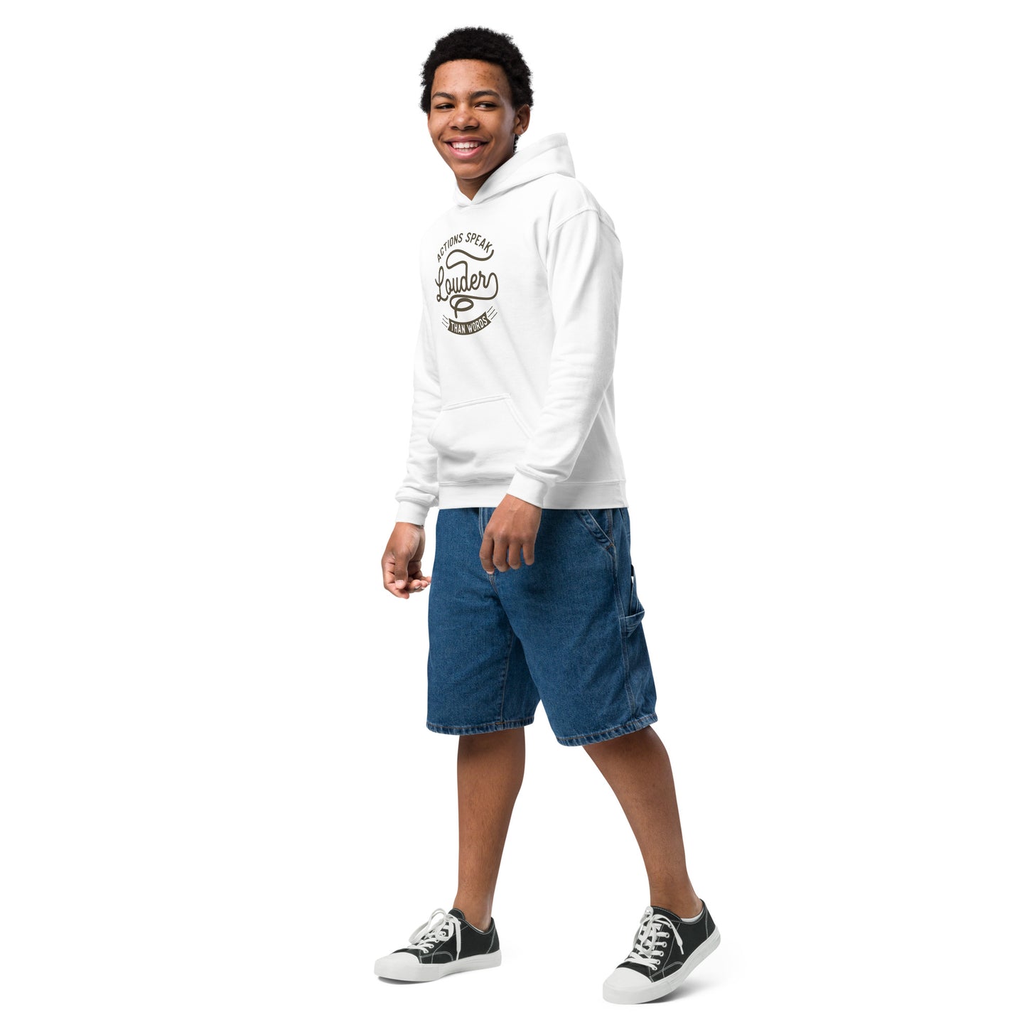 Boys Actions Speak Louder Than Words Hoodie