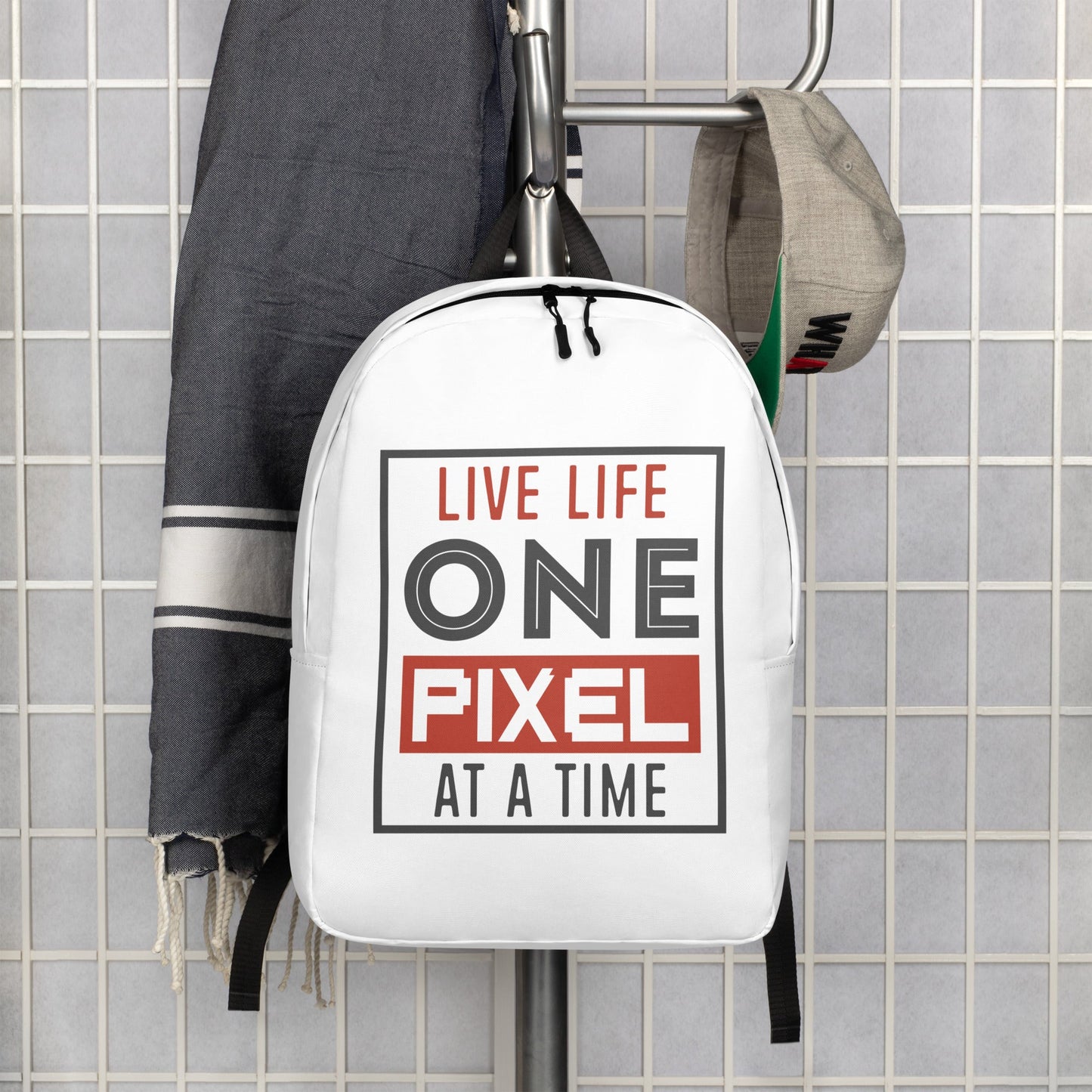 Live Life One Pixel At A Time Backpack - Pixellly ANZ