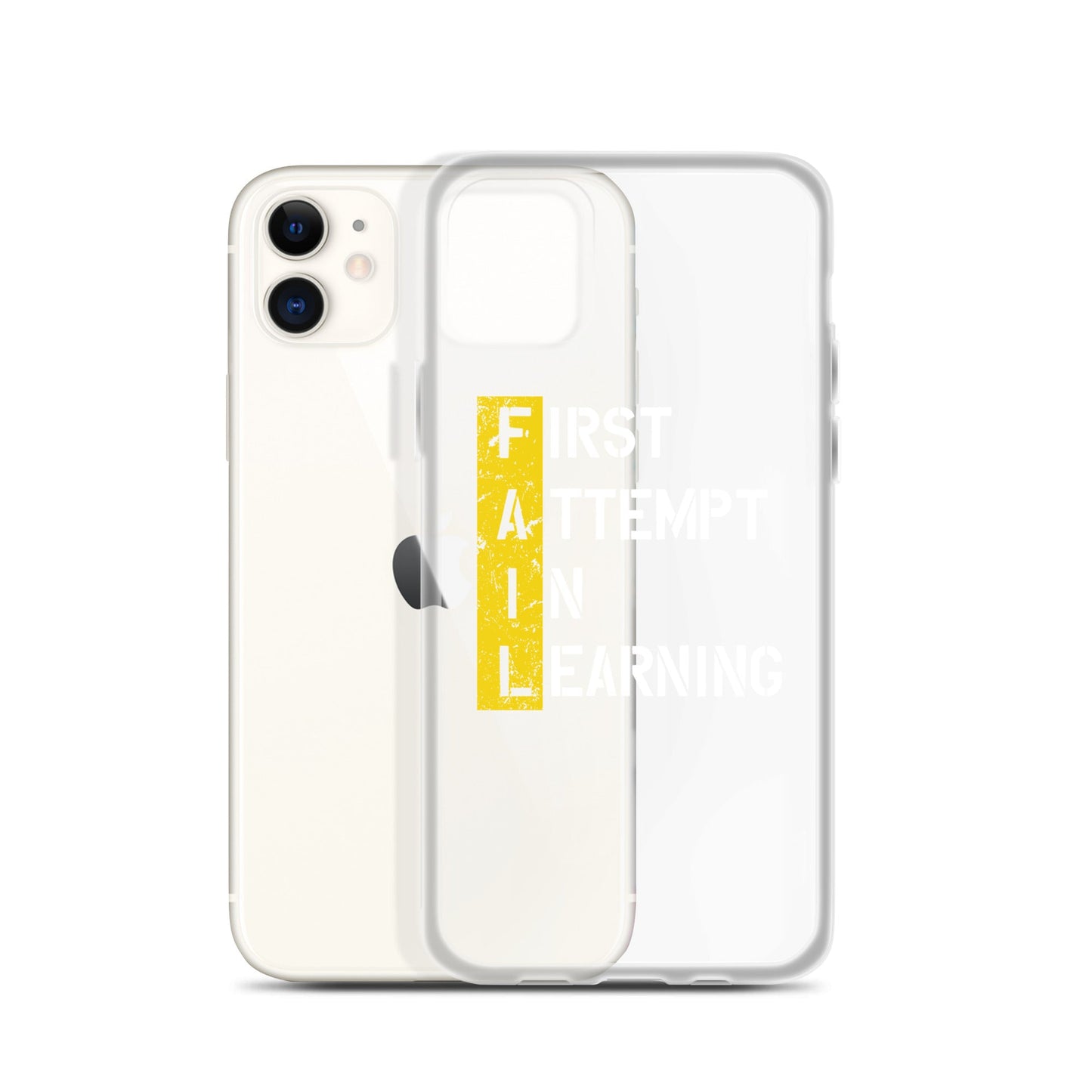 Clear Case for iPhone® - FAIL - BLACK PHONE - Pixellly ANZ