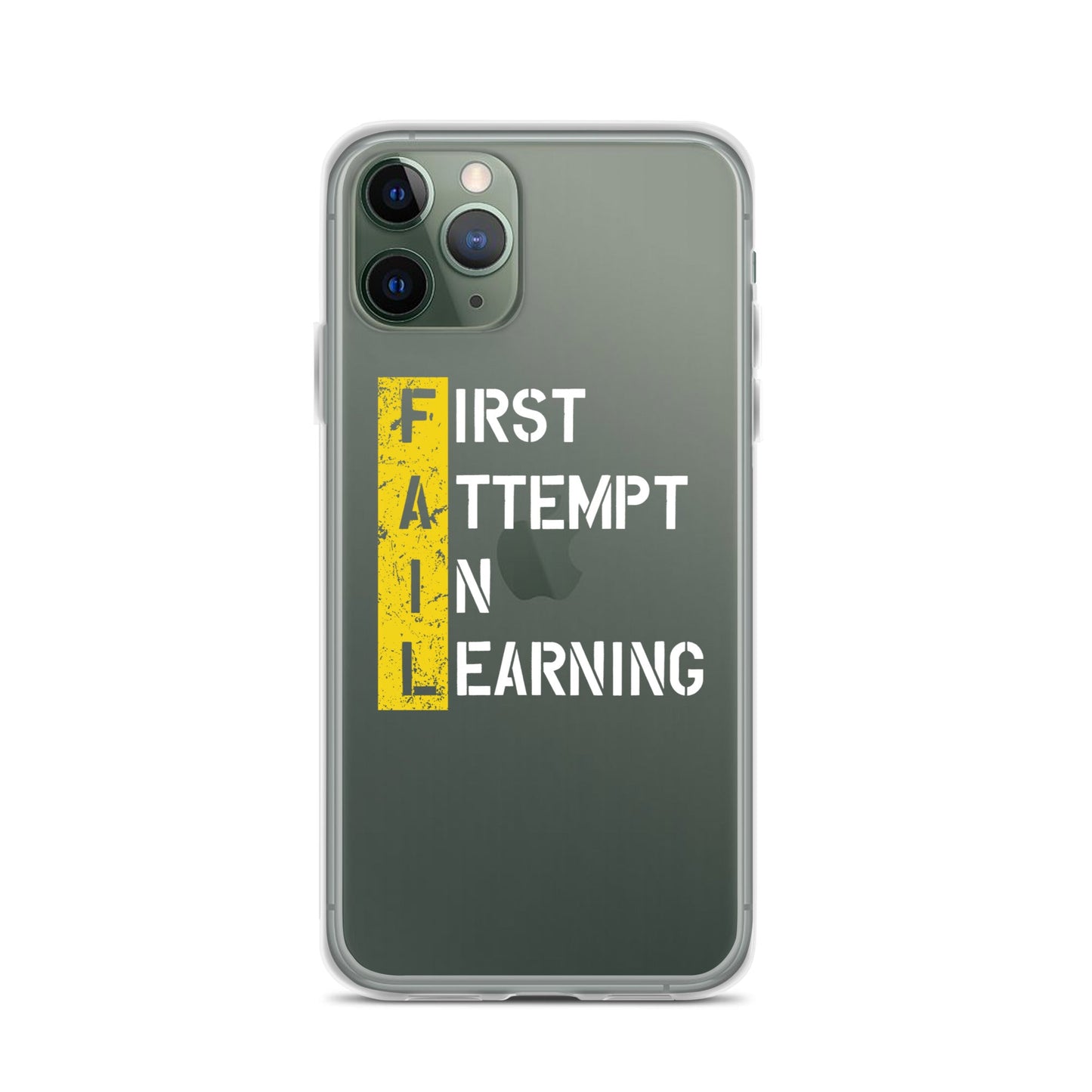 Clear Case for iPhone® - FAIL - BLACK PHONE - Pixellly ANZ