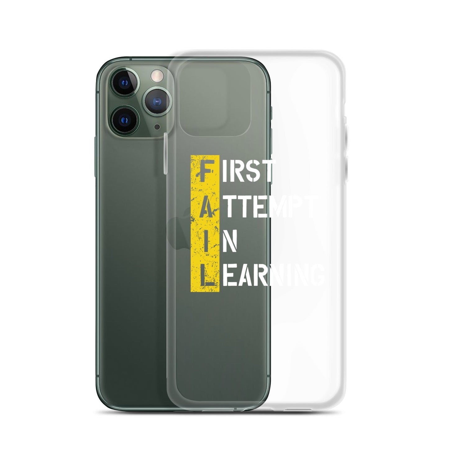 Clear Case for iPhone® - FAIL - BLACK PHONE - Pixellly ANZ