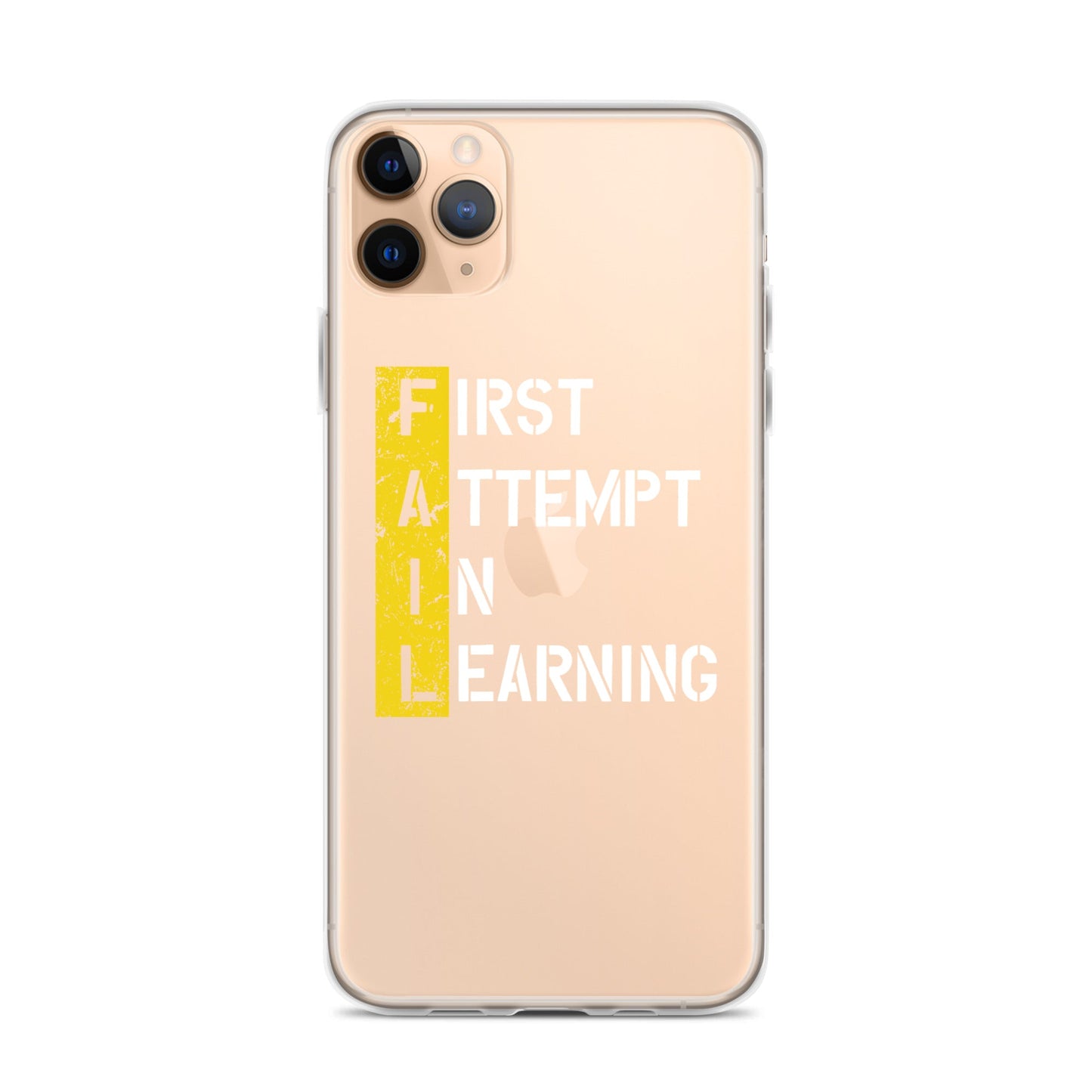 Clear Case for iPhone® - FAIL - BLACK PHONE - Pixellly ANZ