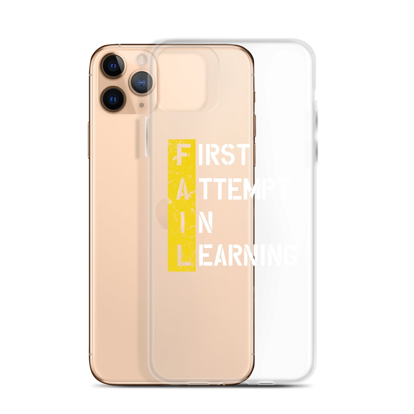Clear Case for iPhone® - FAIL - BLACK PHONE - Pixellly ANZ