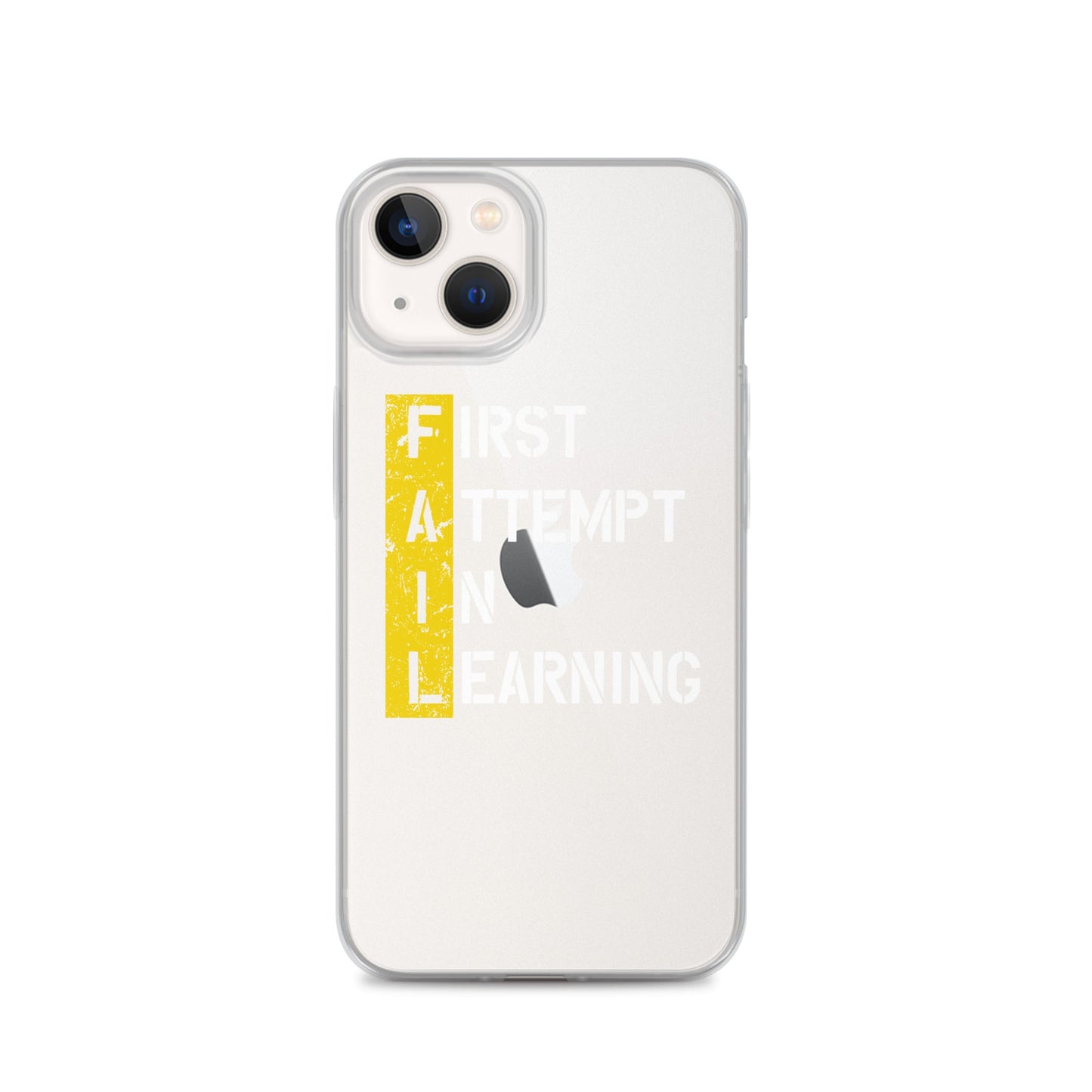 Clear Case for iPhone® - FAIL - BLACK PHONE - Pixellly ANZ