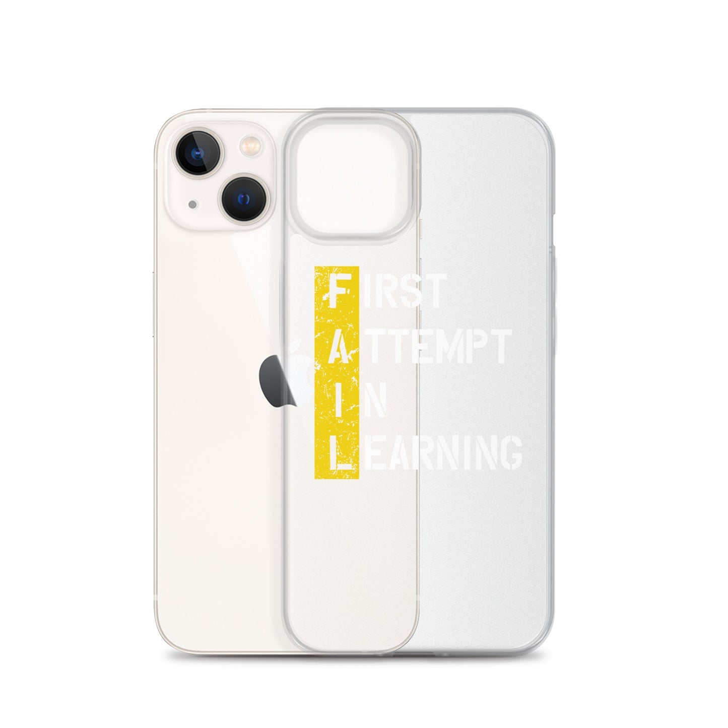 Clear Case for iPhone® - FAIL - BLACK PHONE - Pixellly ANZ
