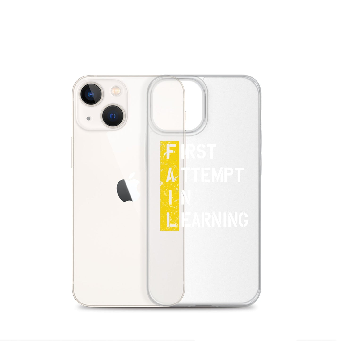 Clear Case for iPhone® - FAIL - BLACK PHONE - Pixellly ANZ