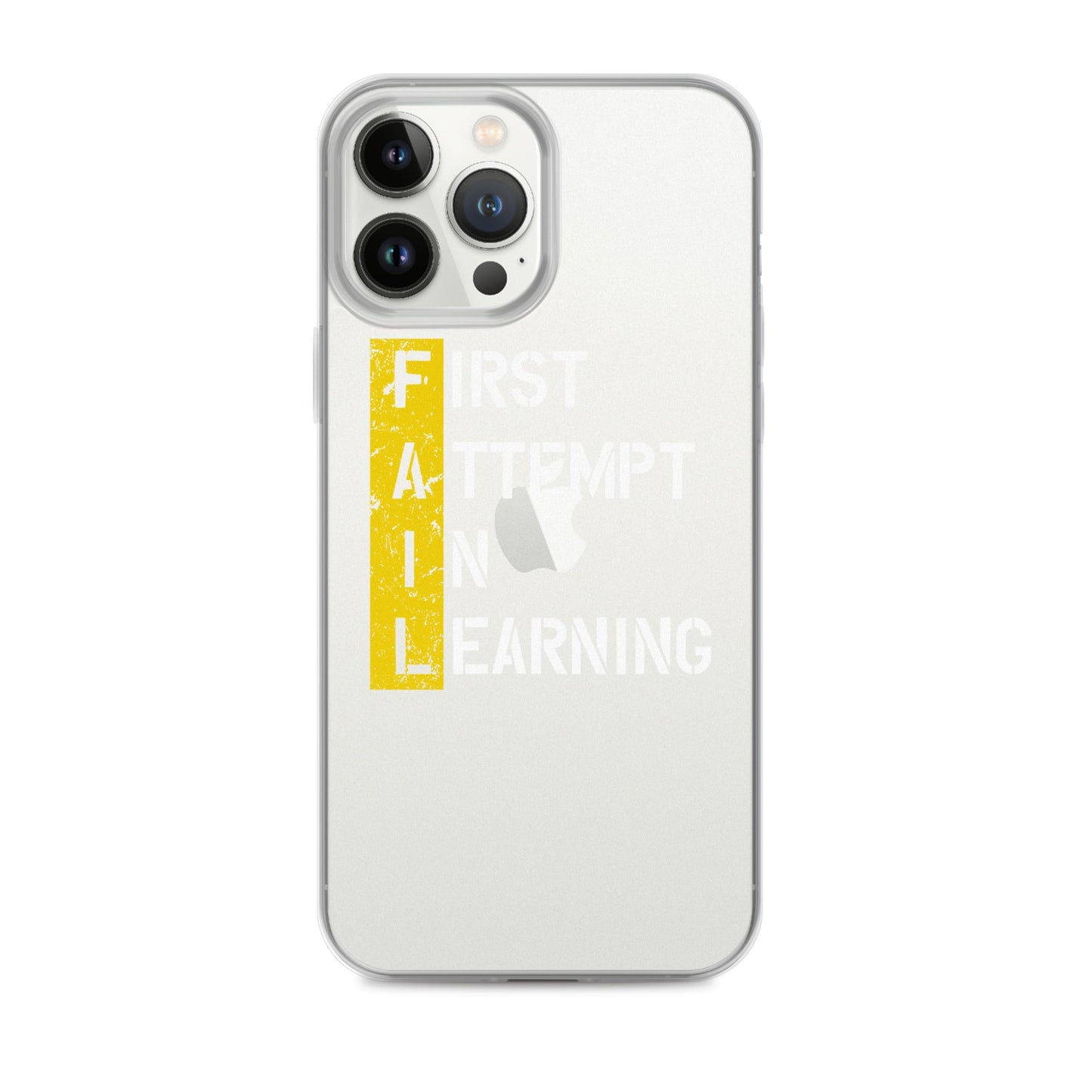 Clear Case for iPhone® - FAIL - BLACK PHONE - Pixellly ANZ
