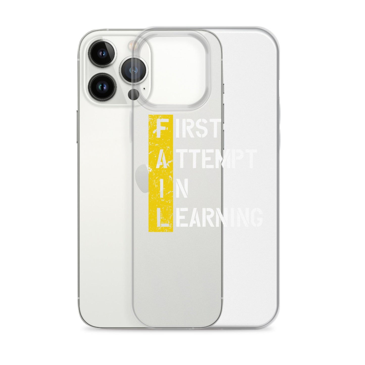 Clear Case for iPhone® - FAIL - BLACK PHONE - Pixellly ANZ