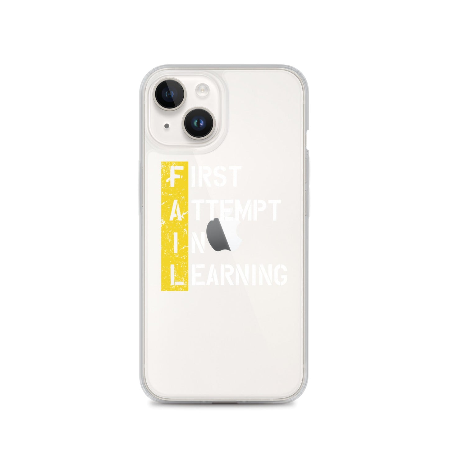Clear Case for iPhone® - FAIL - BLACK PHONE - Pixellly ANZ