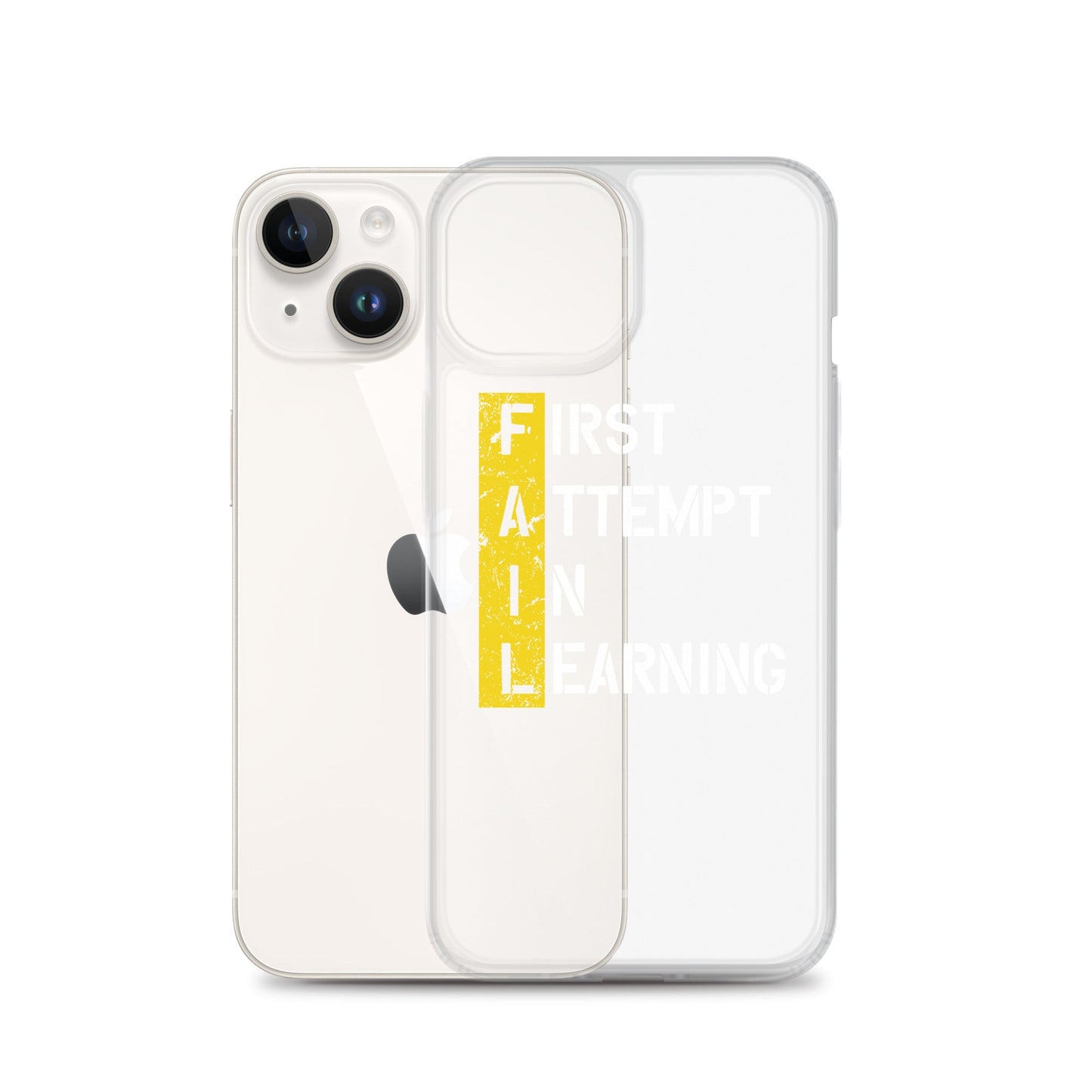 Clear Case for iPhone® - FAIL - BLACK PHONE - Pixellly ANZ