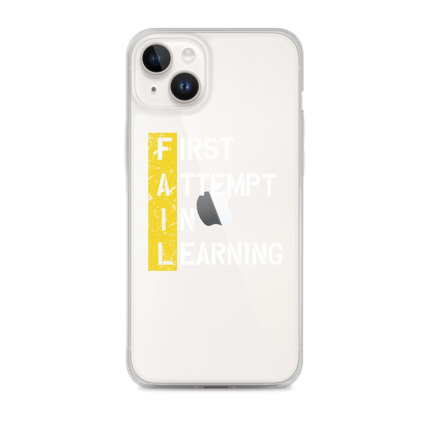 Clear Case for iPhone® - FAIL - BLACK PHONE - Pixellly ANZ