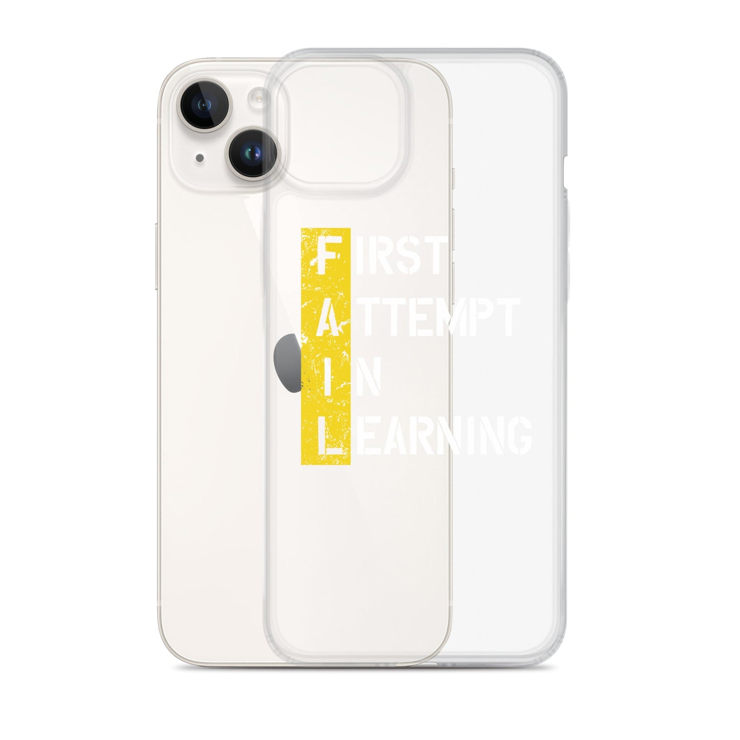 Clear Case for iPhone® - FAIL - BLACK PHONE - Pixellly ANZ