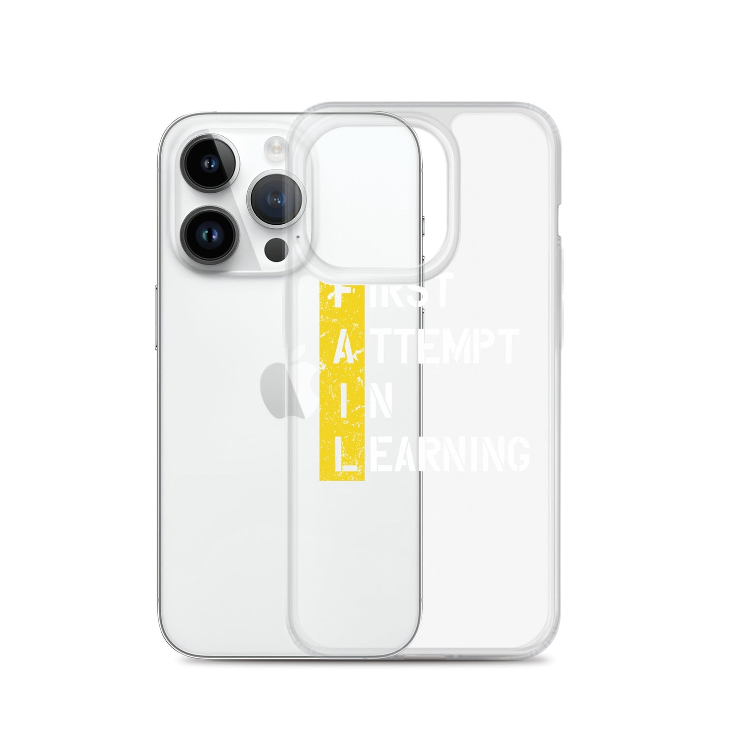 Clear Case for iPhone® - FAIL - BLACK PHONE - Pixellly ANZ
