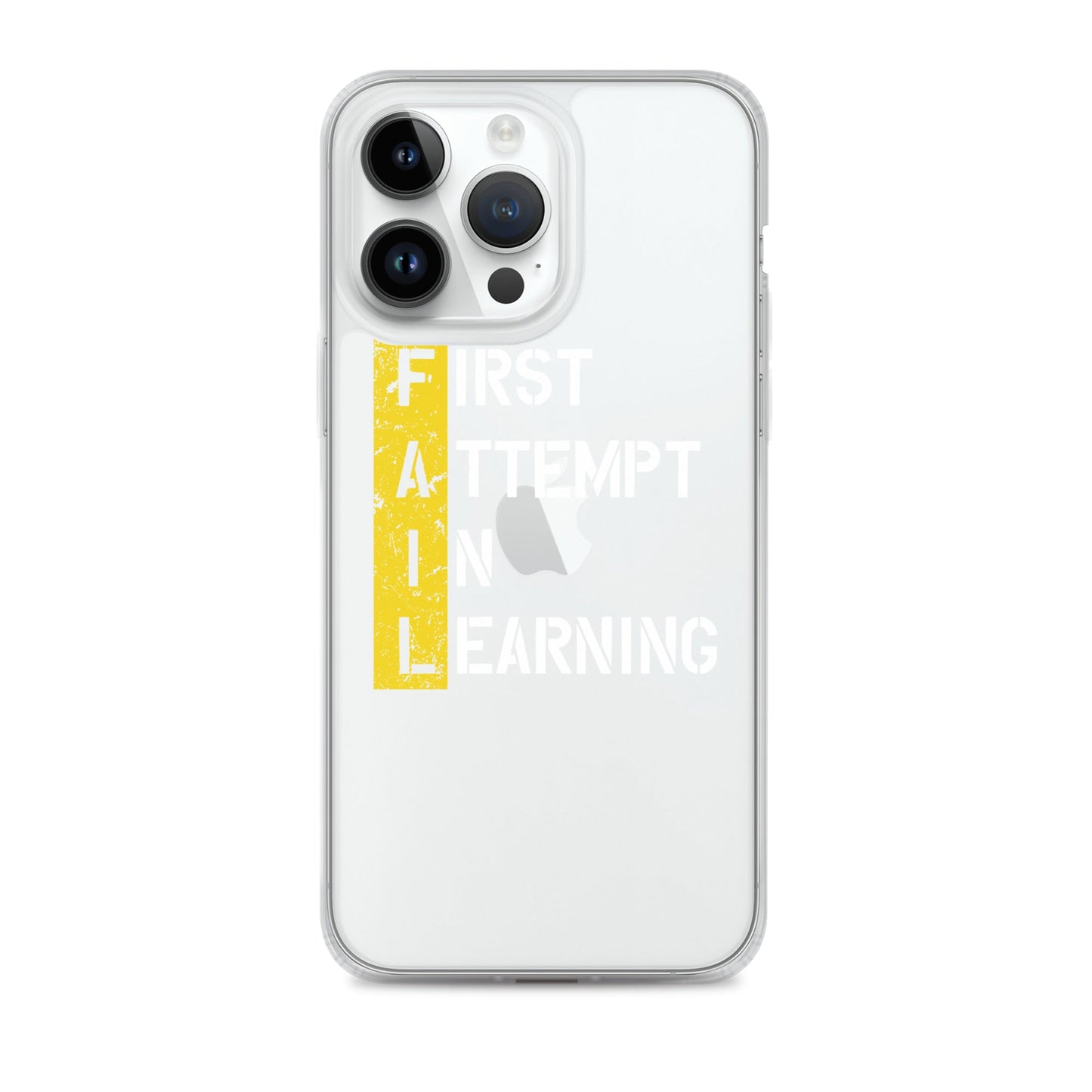 Clear Case for iPhone® - FAIL - BLACK PHONE - Pixellly ANZ