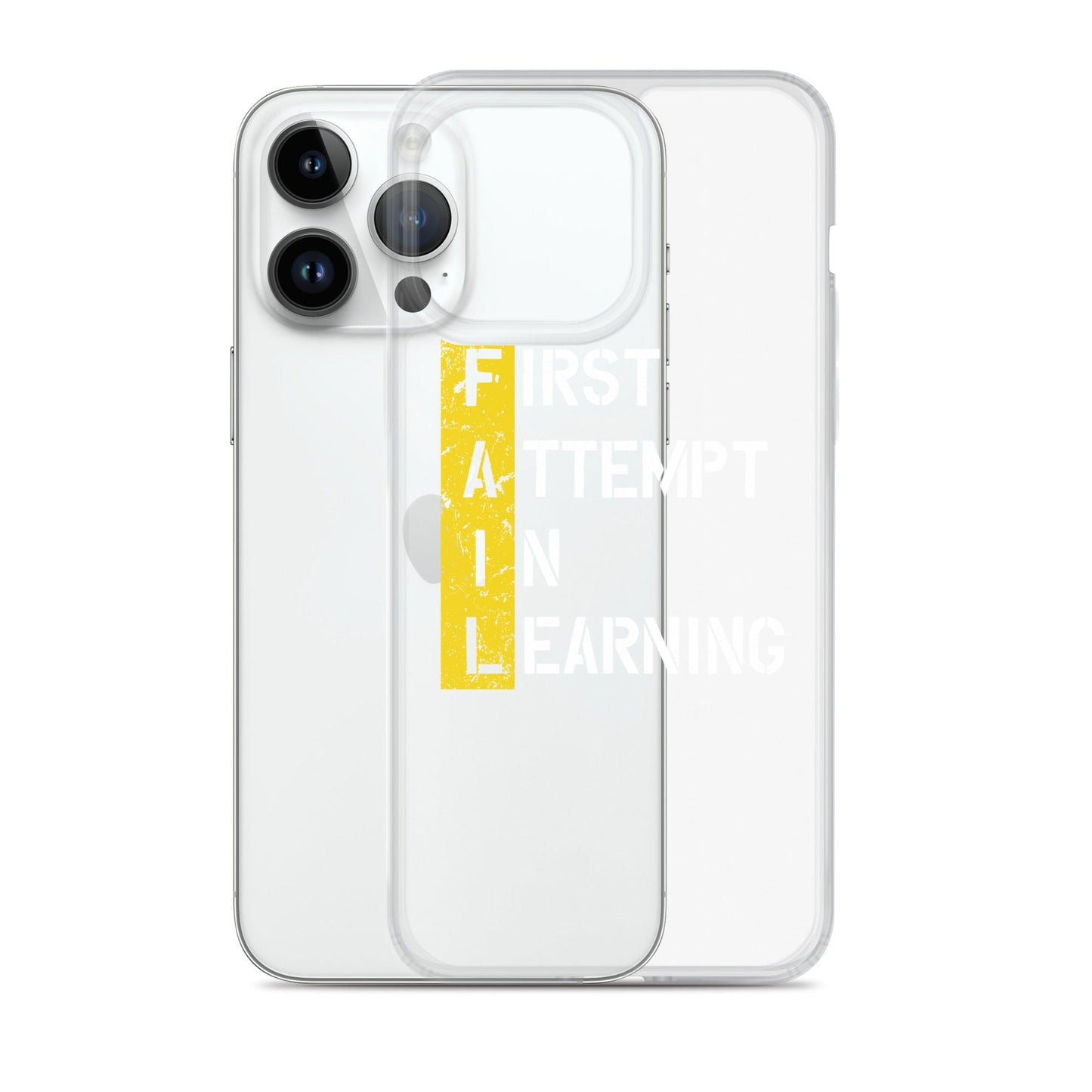 Clear Case for iPhone® - FAIL - BLACK PHONE - Pixellly ANZ