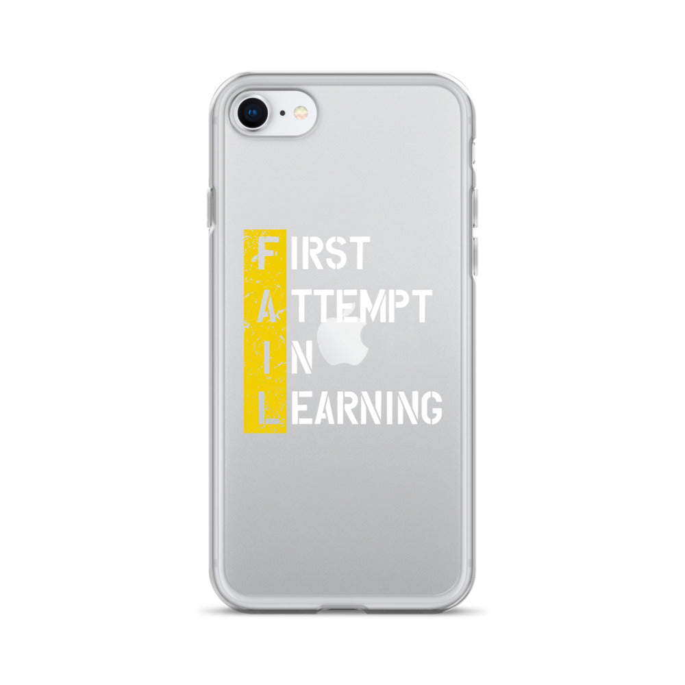 Clear Case for iPhone® - FAIL - BLACK PHONE - Pixellly ANZ