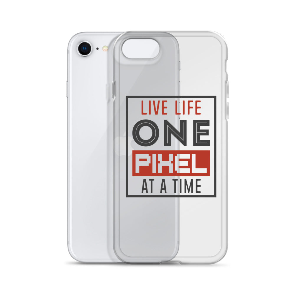 Clear Case for iPhone® - Live Life One Pixel At A Time - Pixellly ANZ
