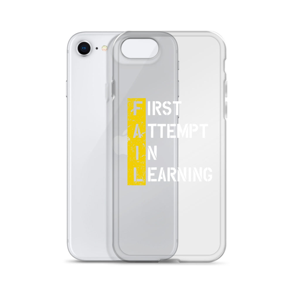Clear Case for iPhone® - FAIL - BLACK PHONE - Pixellly ANZ