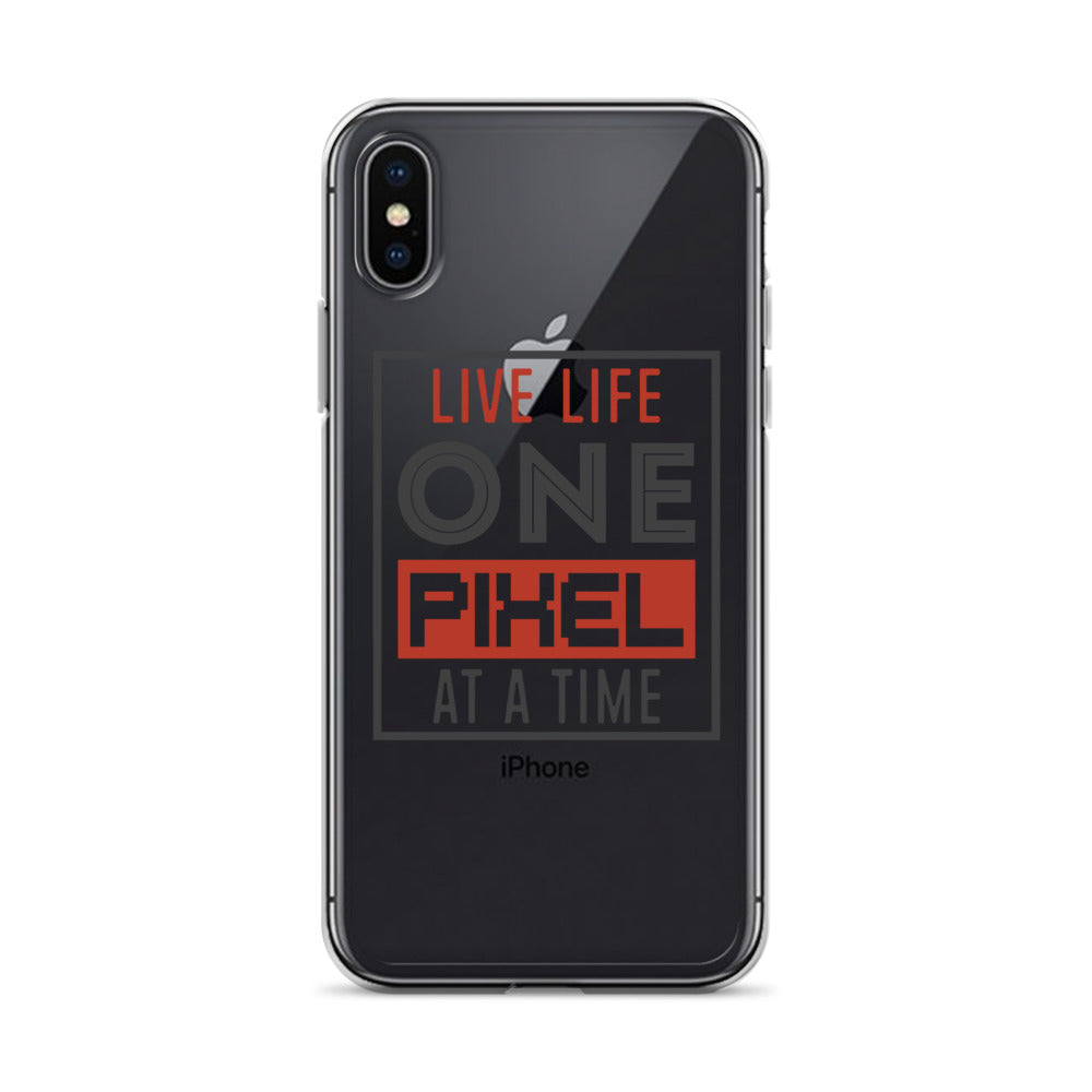 Clear Case for iPhone® - Live Life One Pixel At A Time - Pixellly ANZ