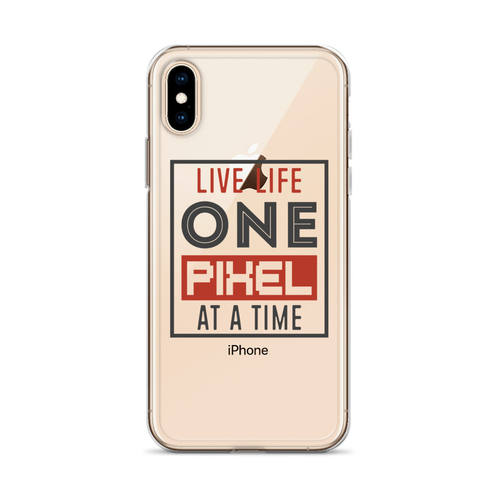 Clear Case for iPhone® - Live Life One Pixel At A Time - Pixellly ANZ