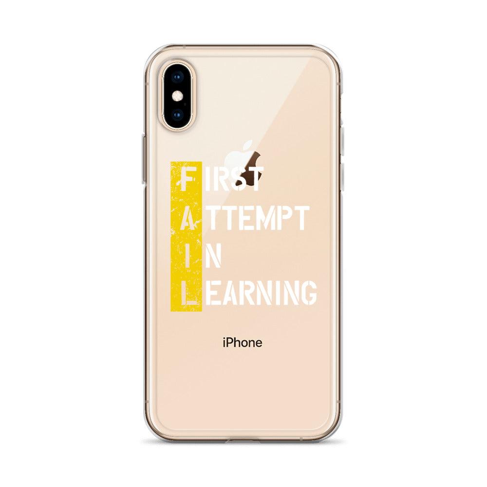 Clear Case for iPhone® - FAIL - BLACK PHONE - Pixellly ANZ