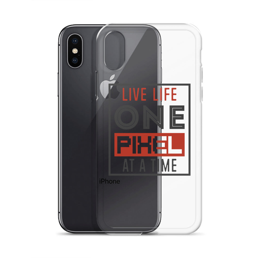 Clear Case for iPhone® - Live Life One Pixel At A Time - Pixellly ANZ