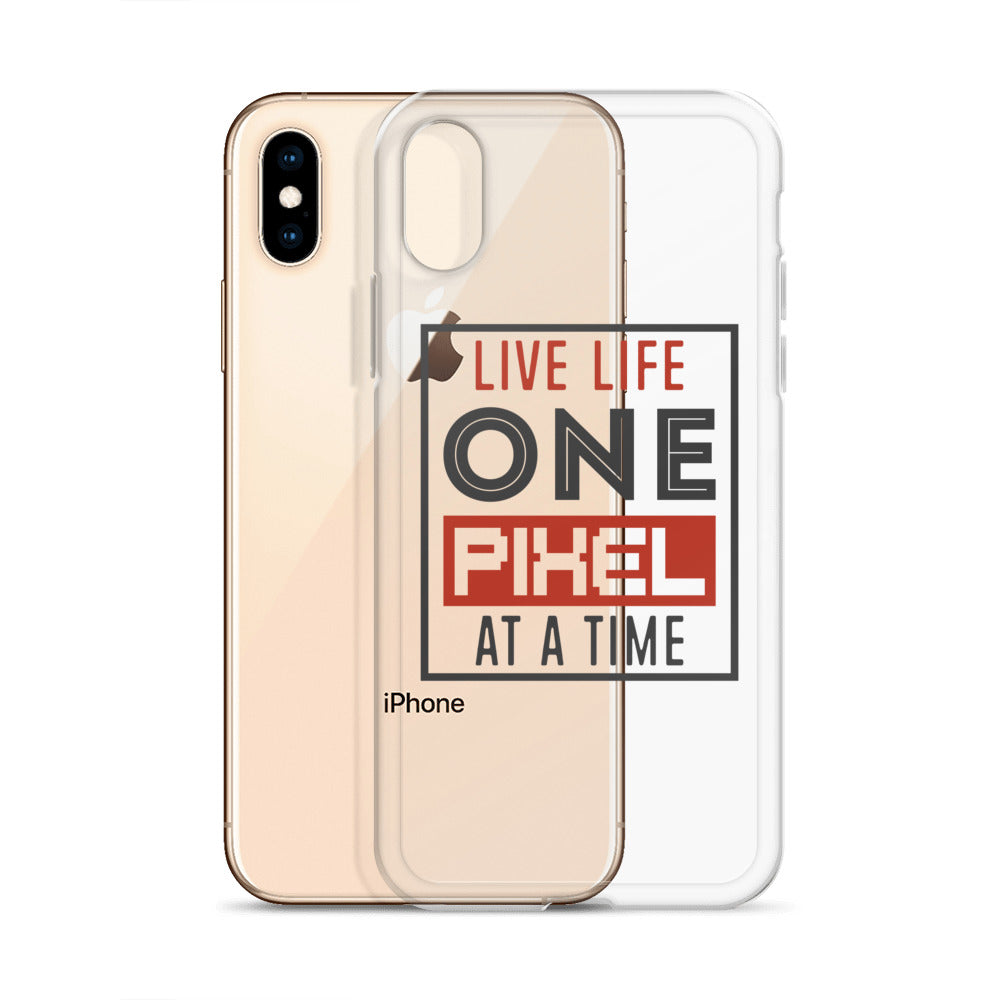 Clear Case for iPhone® - Live Life One Pixel At A Time - Pixellly ANZ