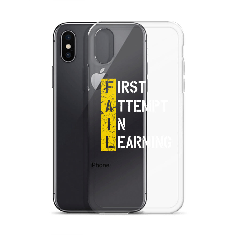 Clear Case for iPhone® - FAIL - BLACK PHONE - Pixellly ANZ
