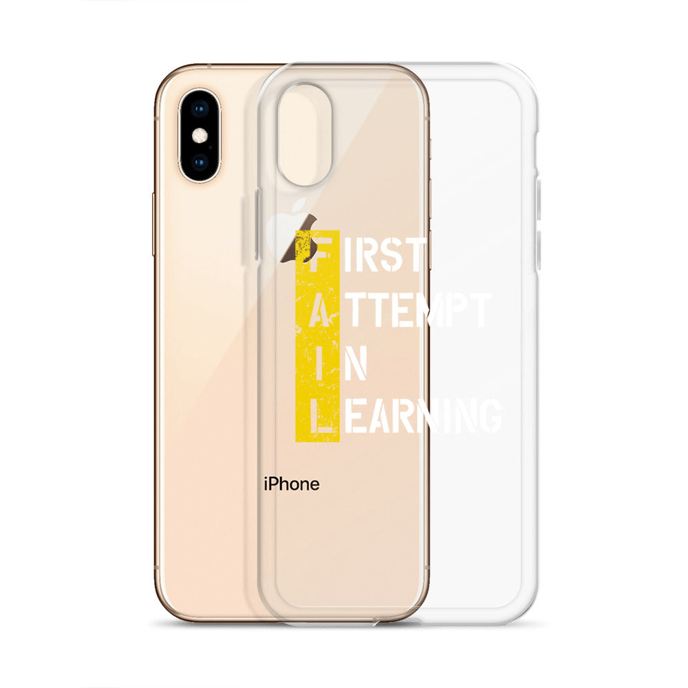 Clear Case for iPhone® - FAIL - BLACK PHONE - Pixellly ANZ