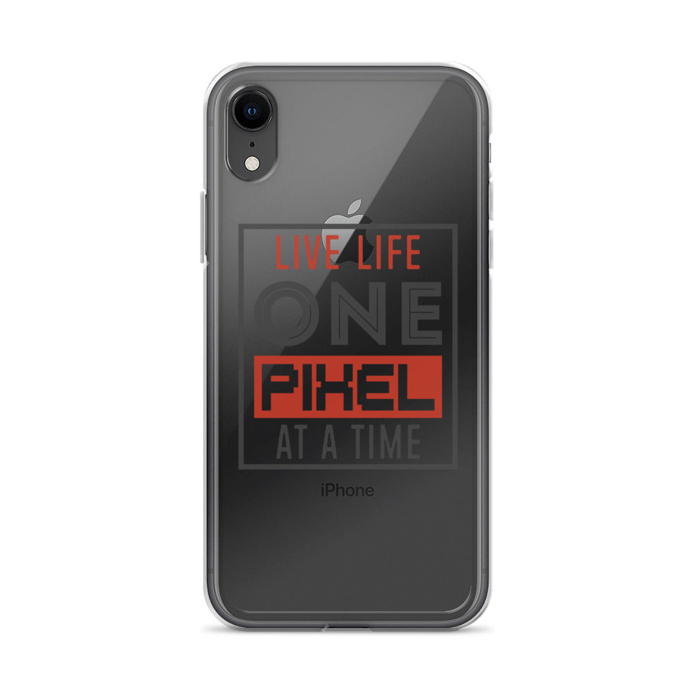 Clear Case for iPhone® - Live Life One Pixel At A Time - Pixellly ANZ