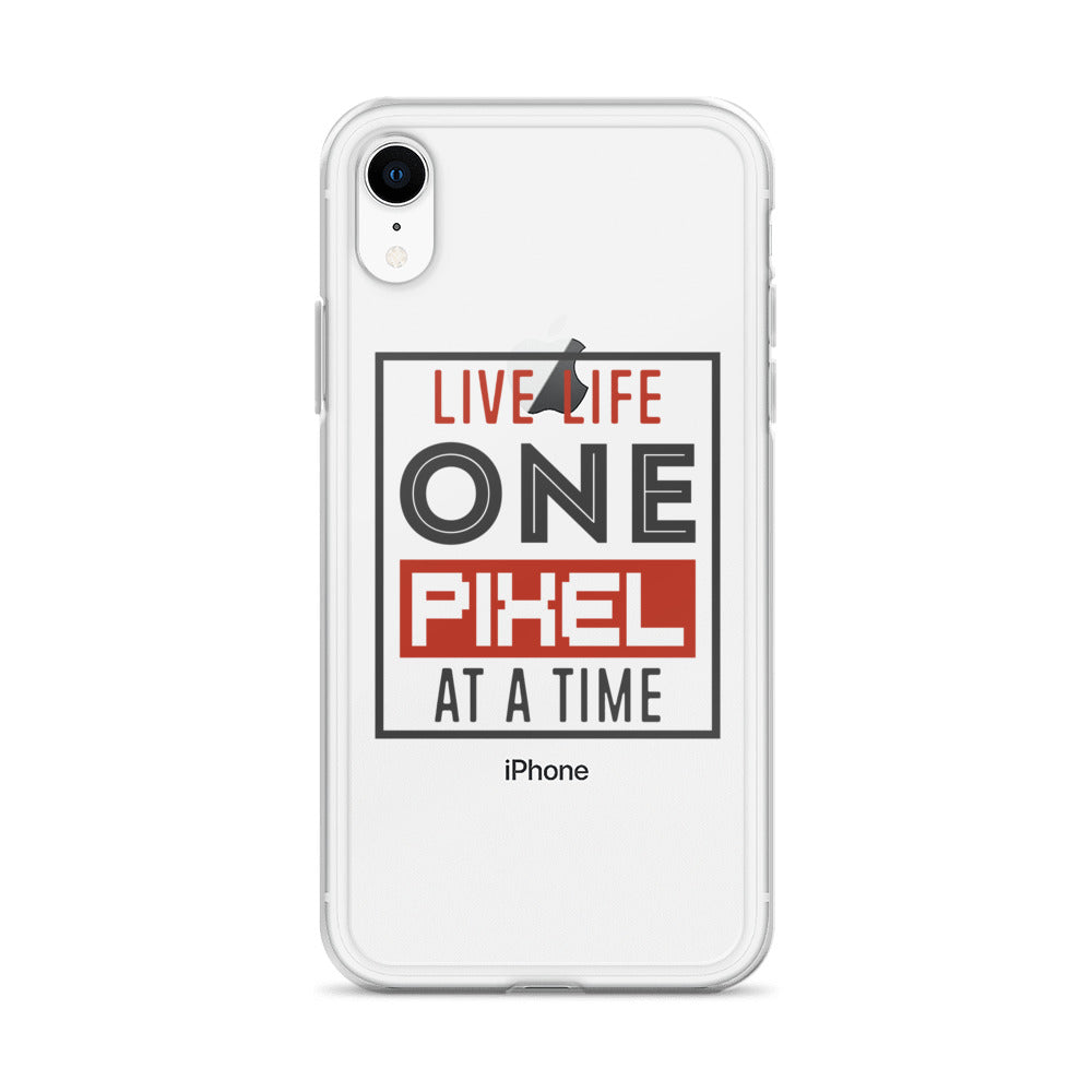Clear Case for iPhone® - Live Life One Pixel At A Time - Pixellly ANZ