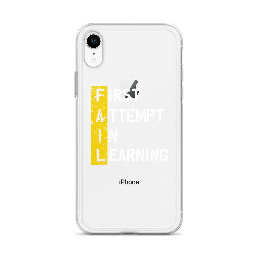 Clear Case for iPhone® - FAIL - BLACK PHONE - Pixellly ANZ