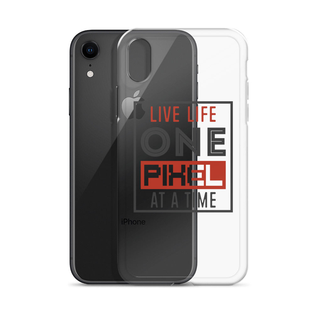 Clear Case for iPhone® - Live Life One Pixel At A Time - Pixellly ANZ