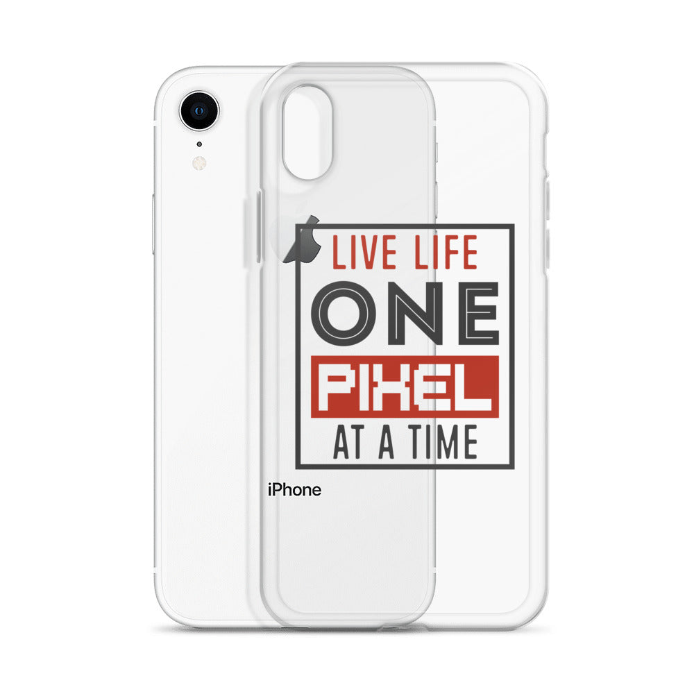 Clear Case for iPhone® - Live Life One Pixel At A Time - Pixellly ANZ