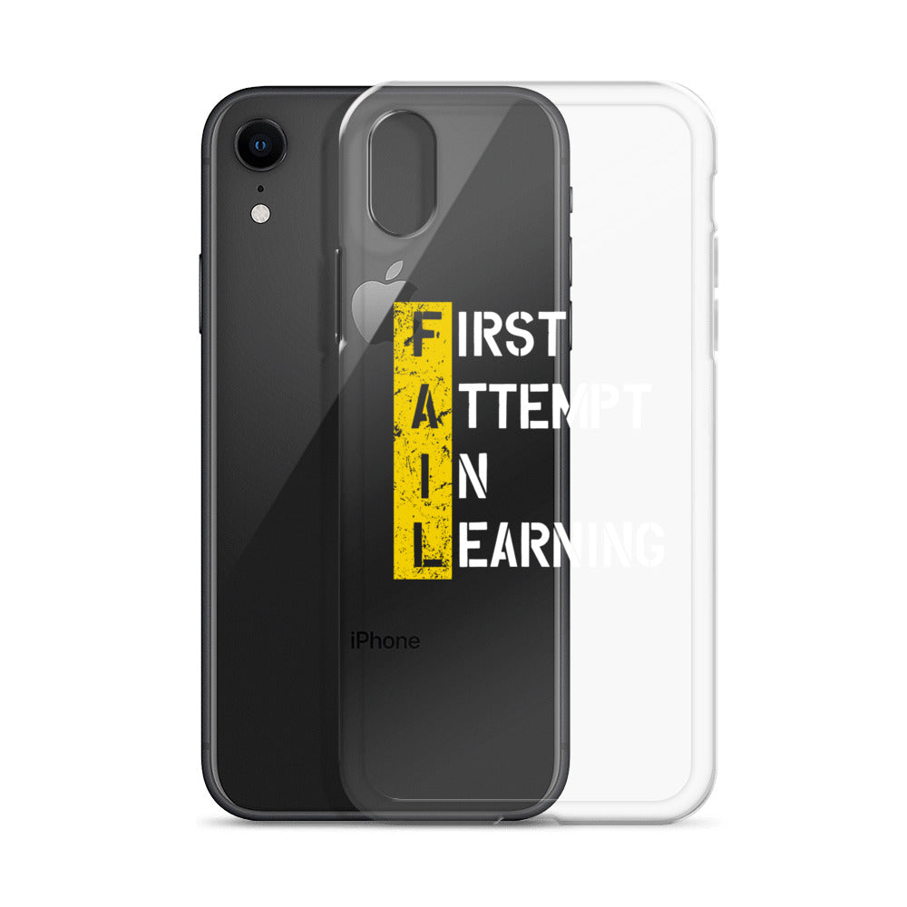 Clear Case for iPhone® - FAIL - BLACK PHONE - Pixellly ANZ