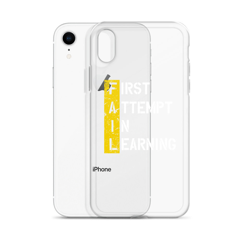 Clear Case for iPhone® - FAIL - BLACK PHONE - Pixellly ANZ