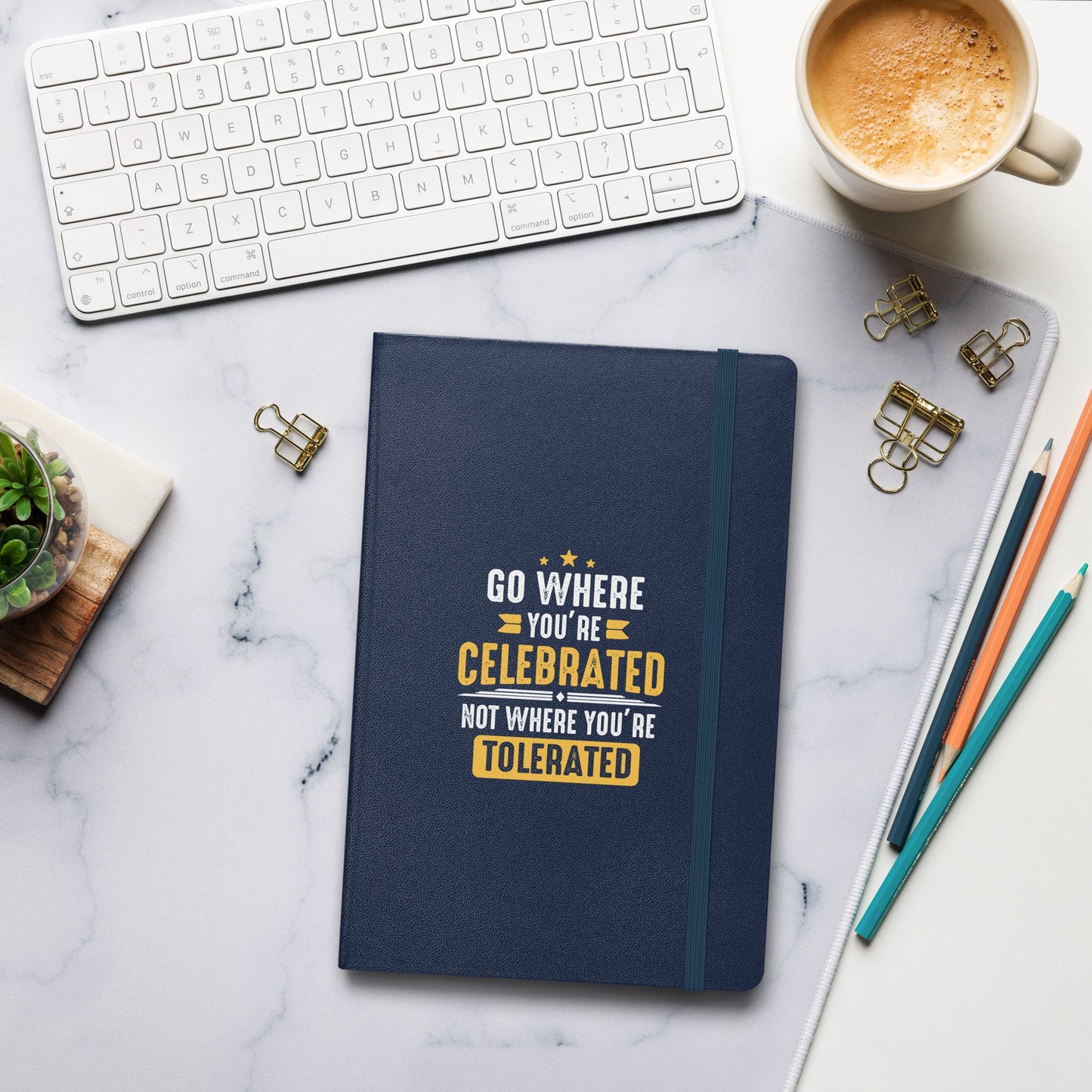 Hardcover Journal - Go Where You Celebrated - Pixellly ANZ
