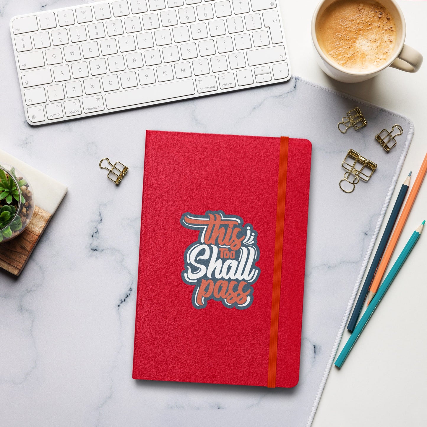 Hardcover Journal - This Too Shall Pass - Pixellly ANZ