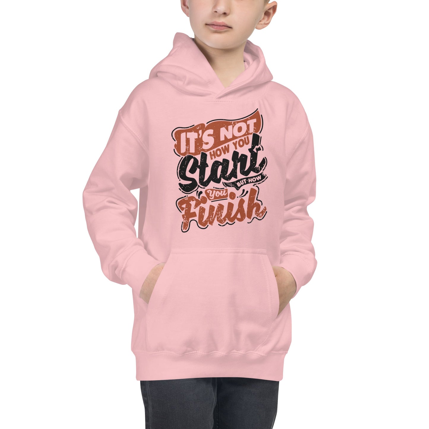 Boys It’s Not How You Start Hoodie - Pixellly ANZ