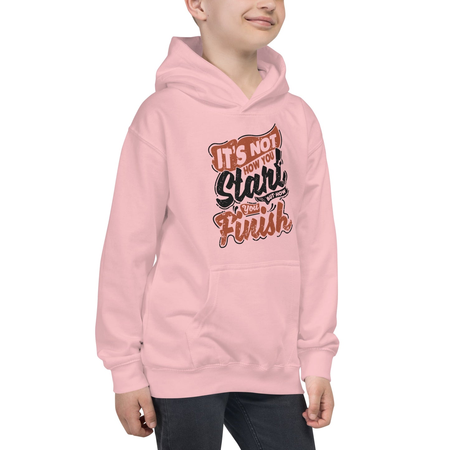 Boys It’s Not How You Start Hoodie - Pixellly ANZ