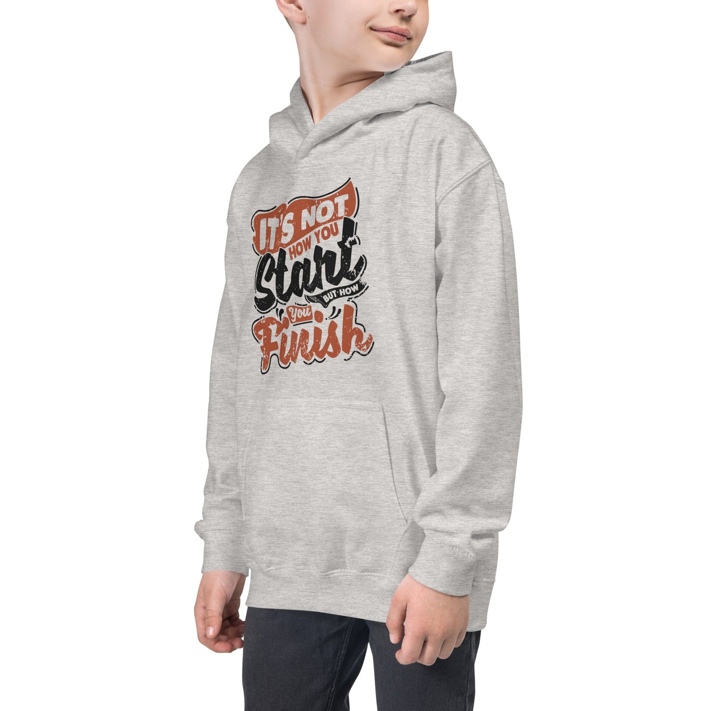Boys It’s Not How You Start Hoodie - Pixellly ANZ