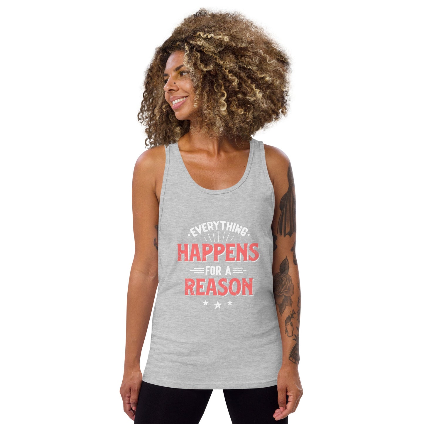 Women's Everything Happens For A Reason Tank Top - Pixellly ANZ