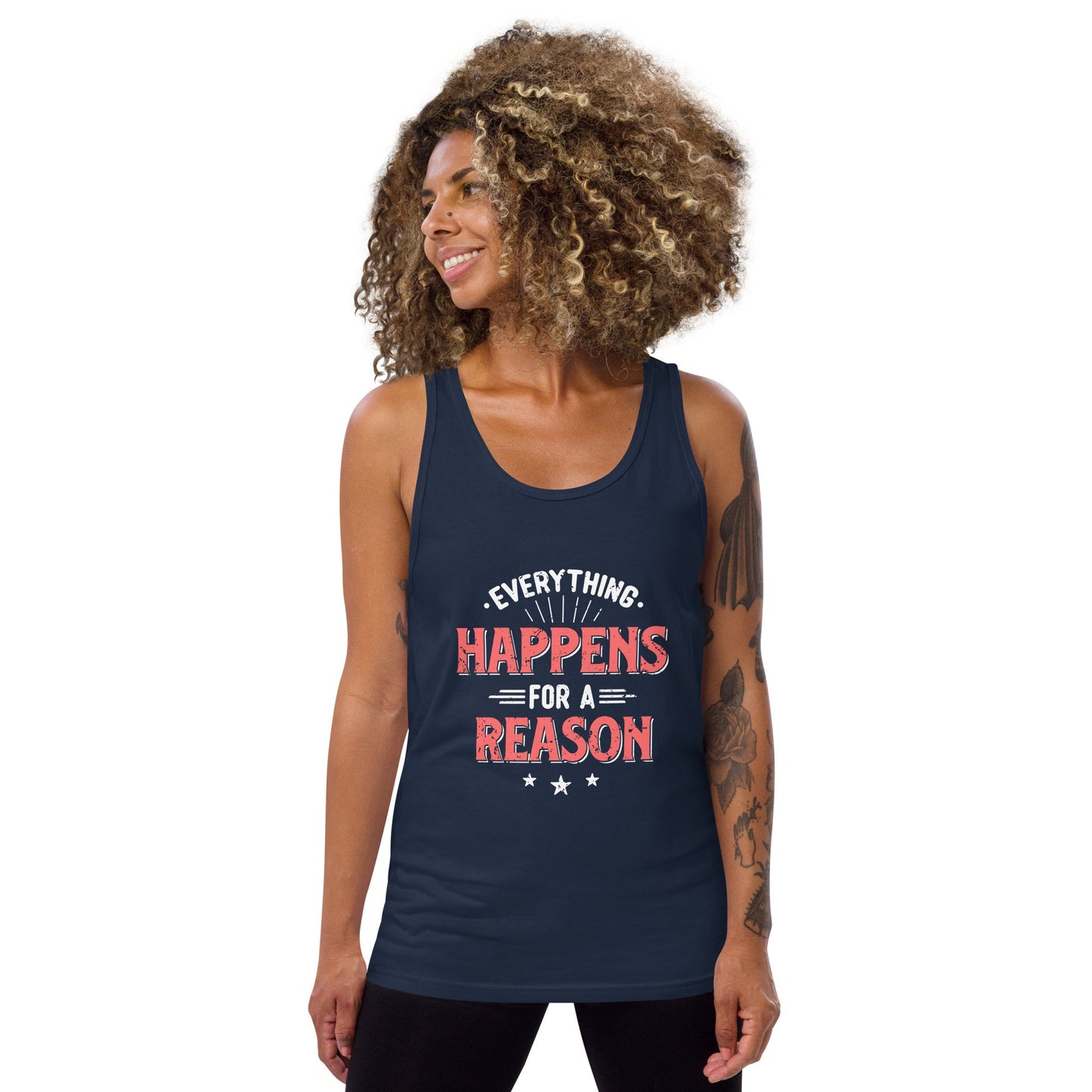 Women's Everything Happens For A Reason Tank Top - Pixellly ANZ