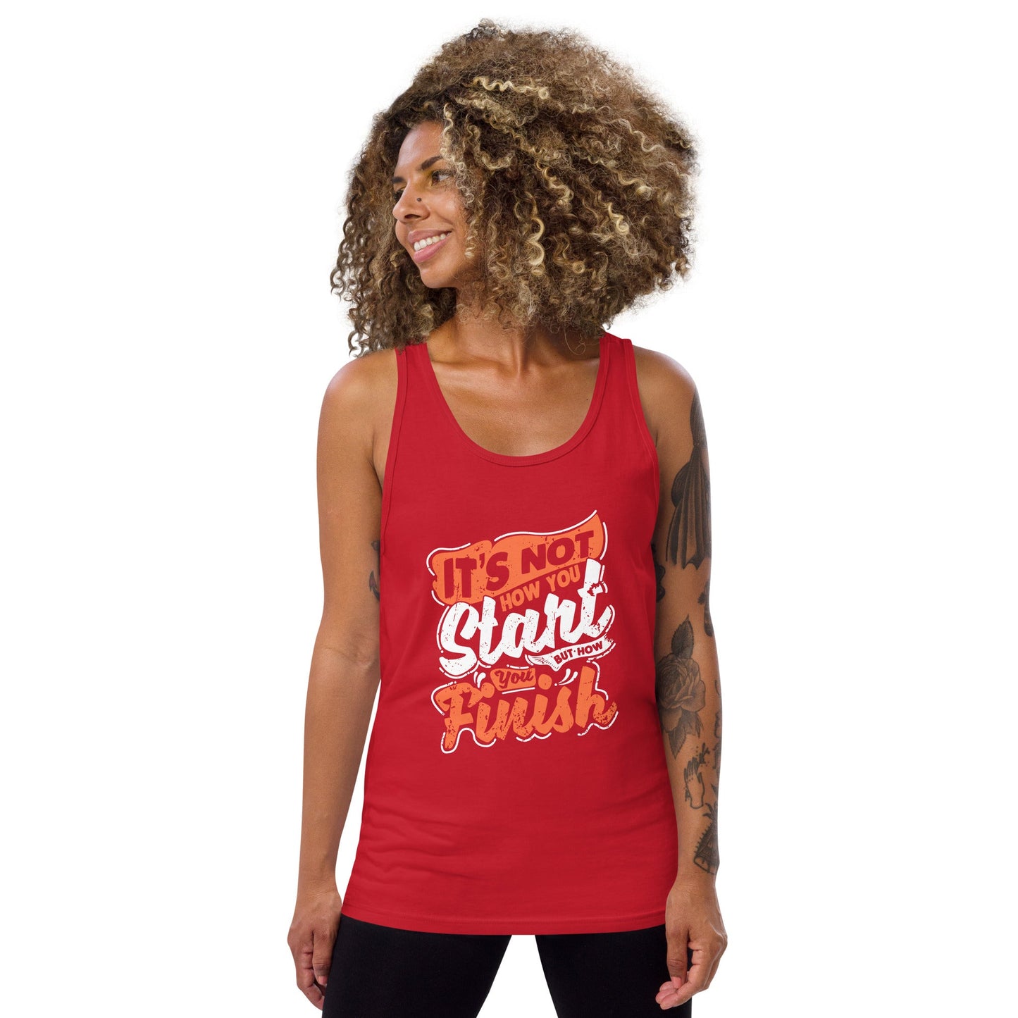 Women's It's Not How you Start But How you Finish Tank Top - Pixellly ANZ